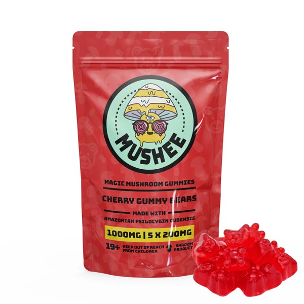 mushee edibles Cherry Gummy Bears